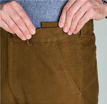 Pegasus Moleskin Trouser with Hidden Stretch Waist - MT351
